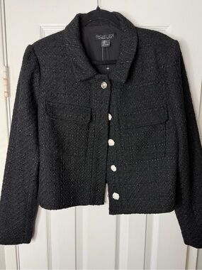 Rachel Zoe Tweed Cropped Jacket